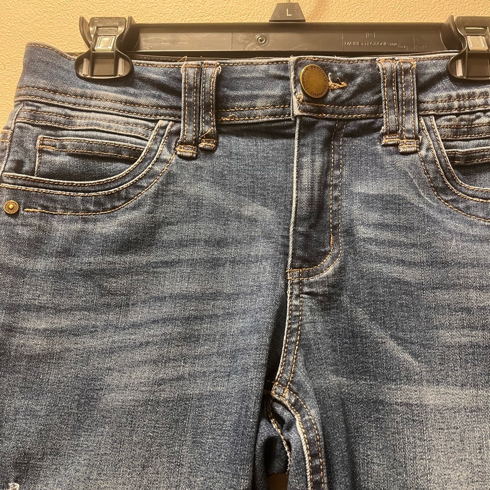 Democracy Ab Technology Flattering Modern Tapered Leg Stretch Jeans, Sz 4, Blue - Picture 3 of 8